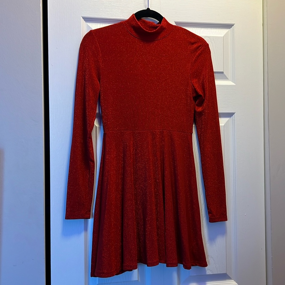 Red Sparkly Dress XS
